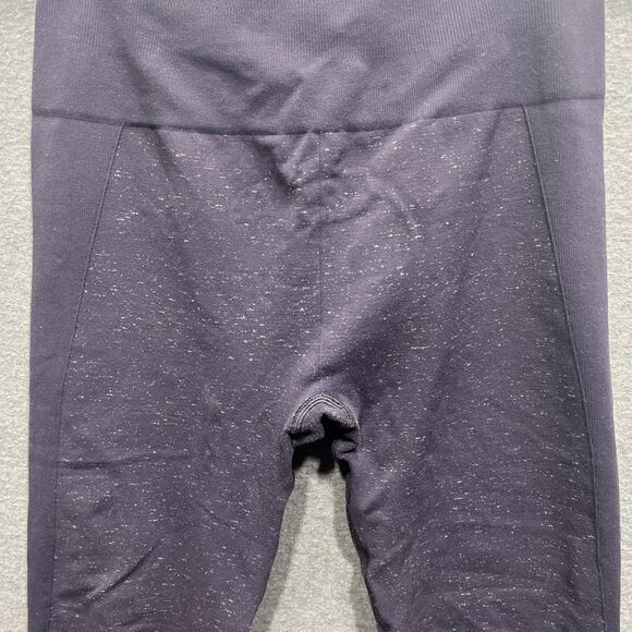 Lululemon Free To Flow 7/8 Seamless Knit Leggings Midnight Navy Women Size 8/10 - Picture 5 of 11